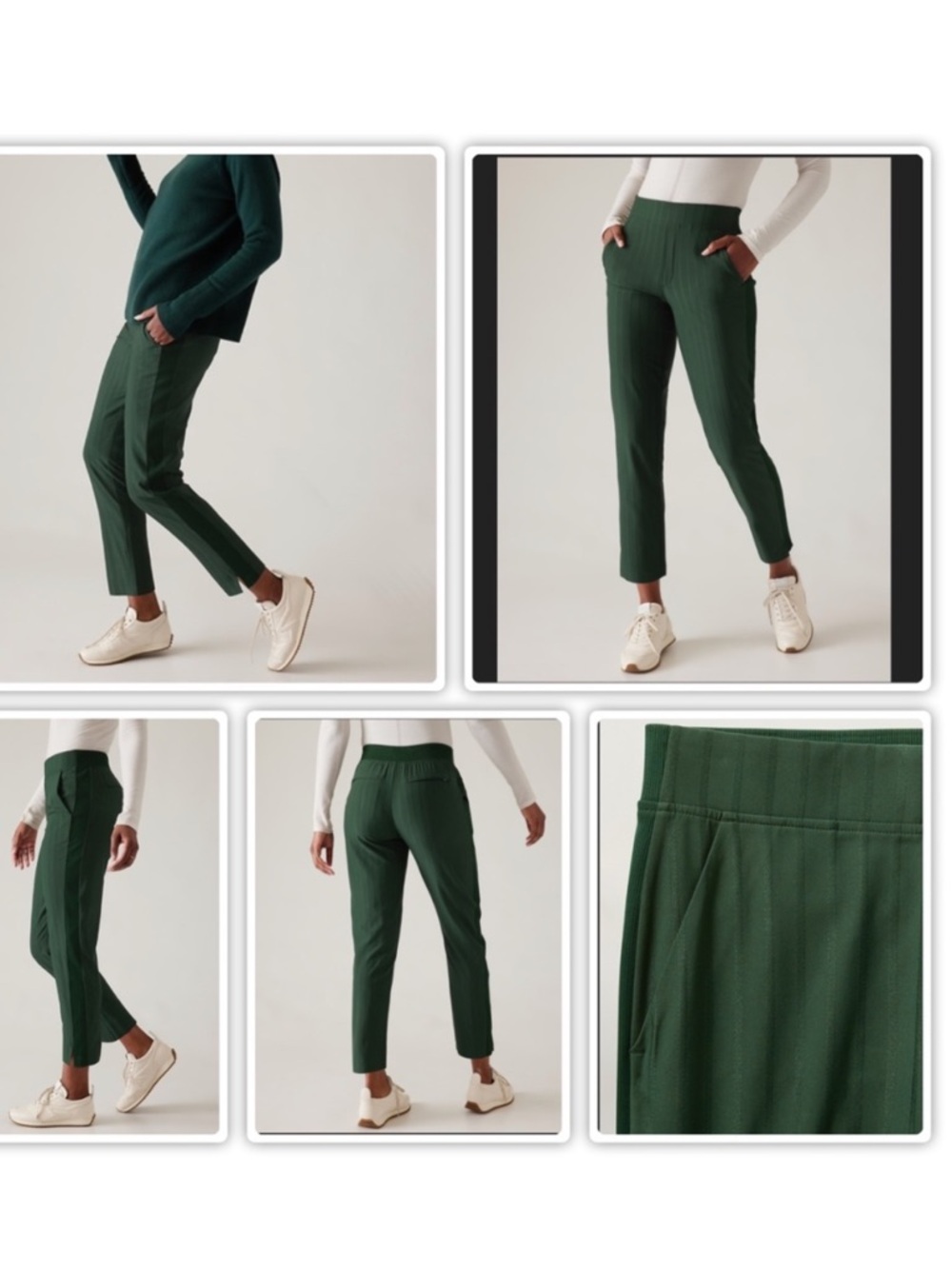 Athleta Brooklyn Green Active Pants 4